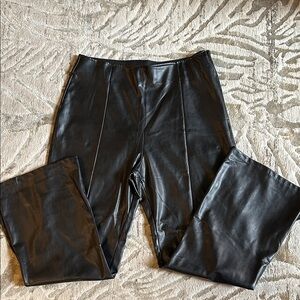 Abercrombie & Fitch Black Vegan Leather Pants